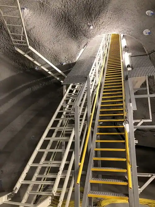 Stair modules with cable support – Tonstad Power Plant