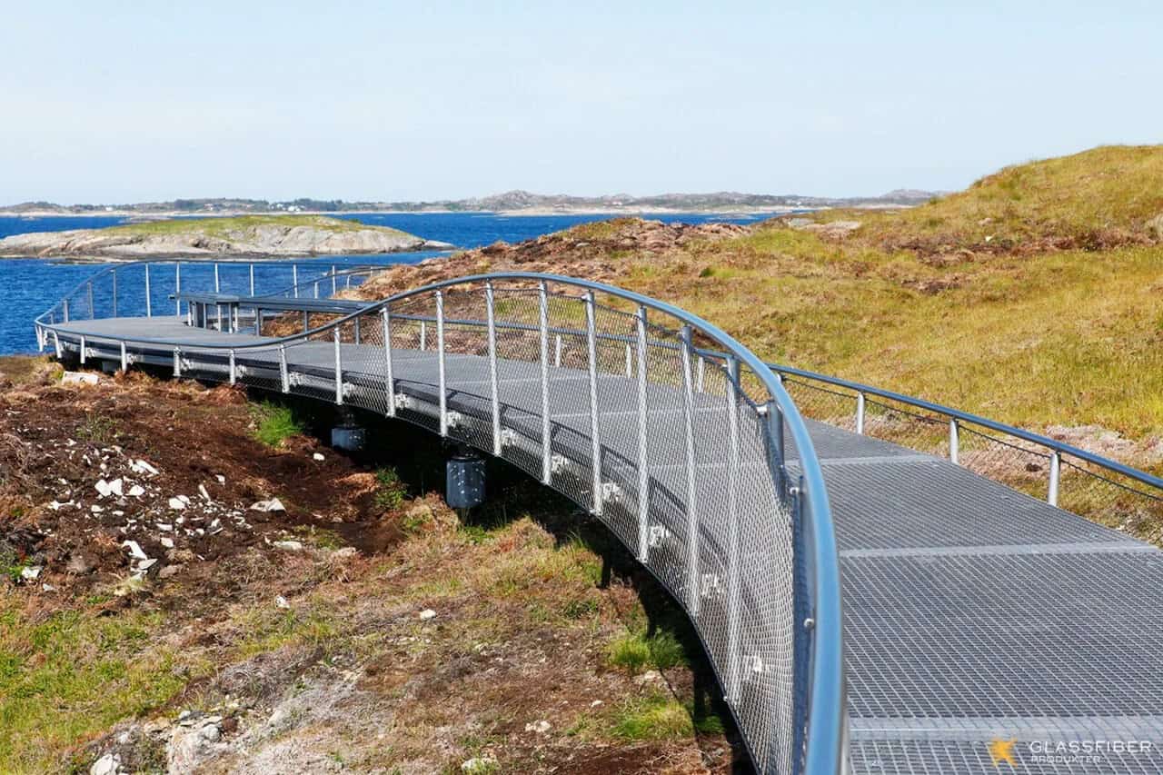 Glassfiber produkter på Eldhusøya