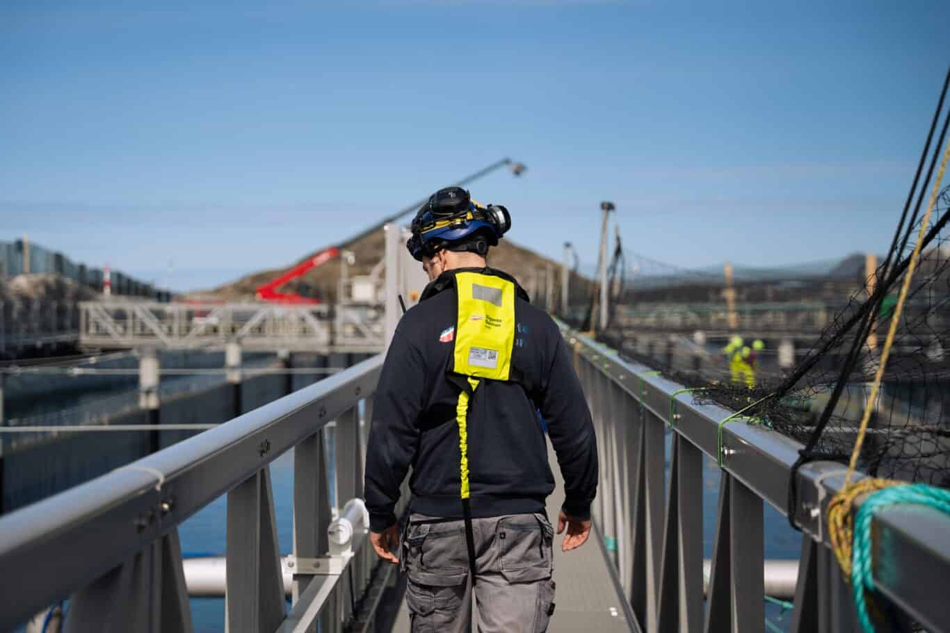 Gigante Salmon åpner nytt anlegg med glassfiber gangbaner