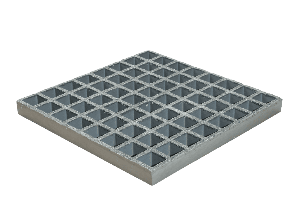 [15020] Gitterrist 38x38x25 mm grå RAL 7001