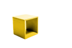 [11013] Tube, square 51x6 mm L=6 m IsoFR P yellow RAL 1003 - E23