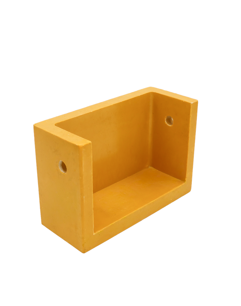 [11453] Sparkelist, rett seksjon 152x100 mm gul