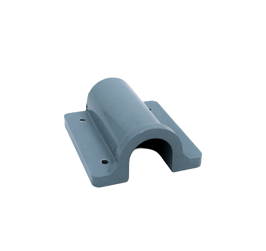 [11466] Veggbrakett for 50 mm rundrør IsoFR grå inkl. 316L innfesting