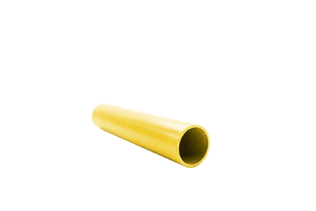 [10807] Tube, round, 38 x 3 mm, L=6 m, IsoFR-P, yellow RAL 1003