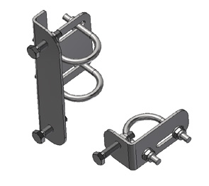 [14510] Safety gate – A4 pipe fixing kit Ø37–52 mm