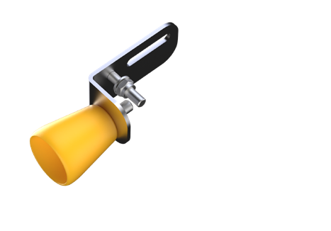 [14512] Safety gate – support block with I-profile fixing