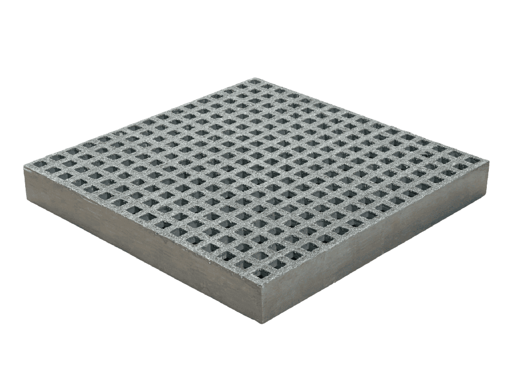 [15034] Gitterrist 19x19x38 mm grå RAL 7001