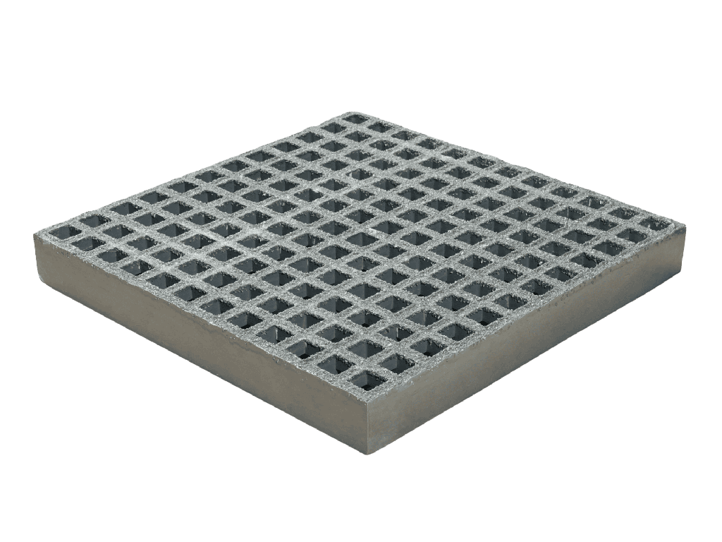 [15035] Gitterrist 25x25x38 mm grå RAL 7001