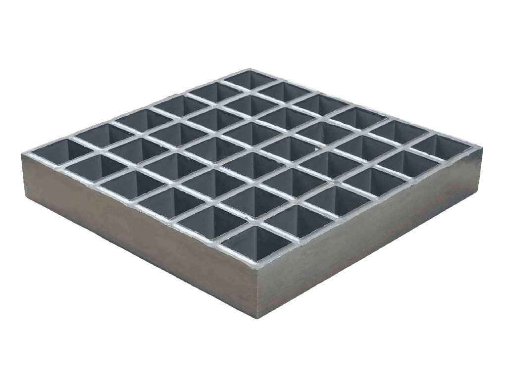 [15055] Gitterrist 51x51x51 mm grå RAL 7001